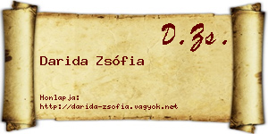 Darida Zsófia névjegykártya
